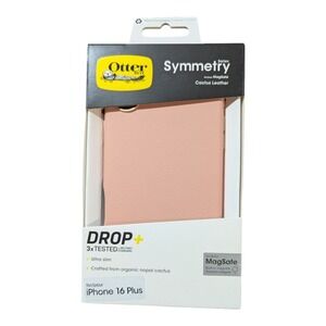 N3-O OtterBox Symmetry Cactus Leather MagSafe Apple iPhone 16 Plus, Ballet Blush